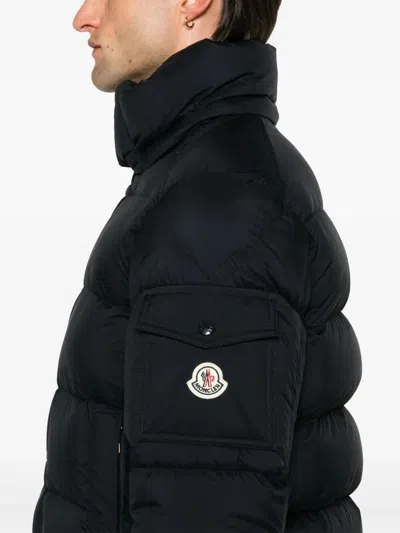 Moncler Maya 70 Hooded Short Down Jacket In Black