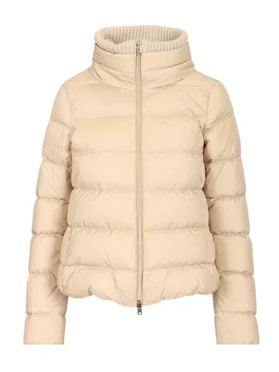 Herno Padded Down Jacket Coats Brown In Black
