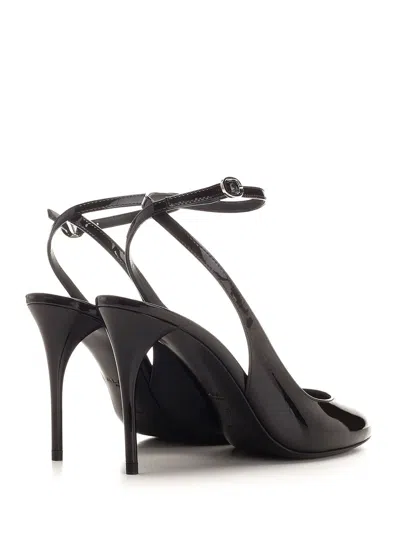 Alaïa Rounded Toe Sling Back Pumps Black In Black