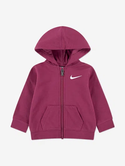 Nike Baby Girls 3 Piece Tracksuit Set In Burgundy