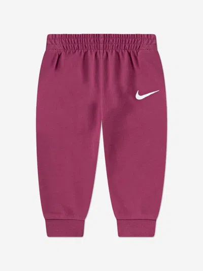 Nike Baby Girls 3 Piece Tracksuit Set In Burgundy