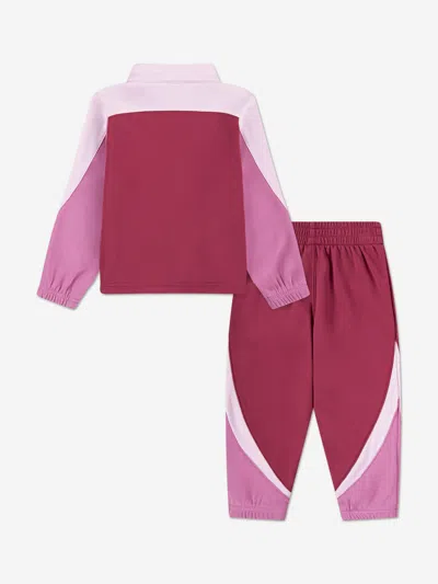 Nike Girls Propus Colourblock Tracksuit In Pink