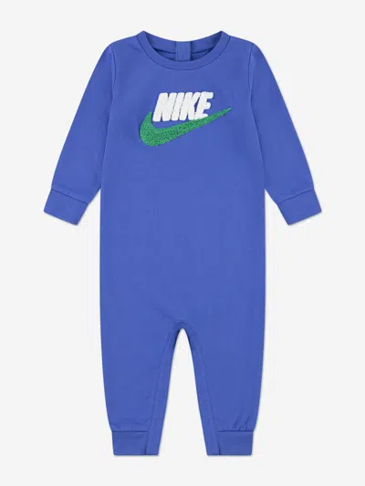 Nike Baby Club Chenille Coverall In Blue