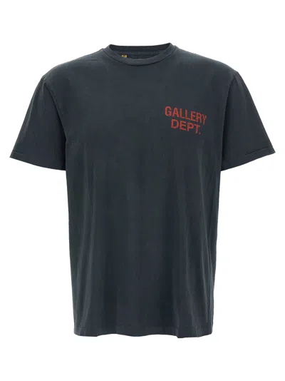 Gallery Dept. Graphic Print Crew Neck T-shirt In Gray