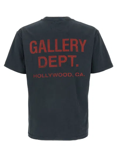 Gallery Dept. Graphic Print Crew Neck T-shirt In Gray