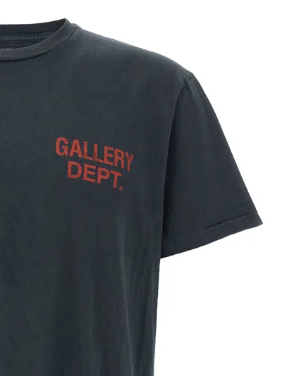 Gallery Dept. Graphic Print Crew Neck T-shirt In Gray