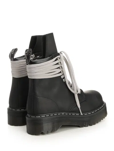 Dr. Martens X Rick Owens Steel Toe Boot Boots Black In Black