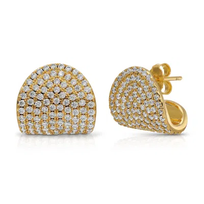 Native Gem Women's Gold Arc Stud Earrings In Gold