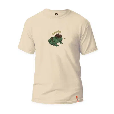 Eight X Men's Neutrals Howdy Graphic T-shirt - Beige In Brown