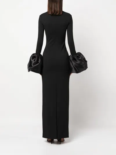 Solace London Viviana Maxi Dress In Black