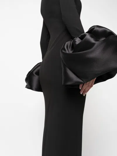 Solace London Viviana Maxi Dress In Black