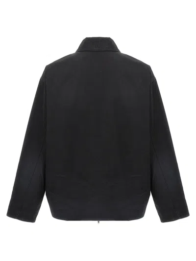 Balenciaga Bb Garderobe Embroidered Zipped Jacket In Black