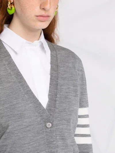 Thom Browne Wool Cardigan In Black