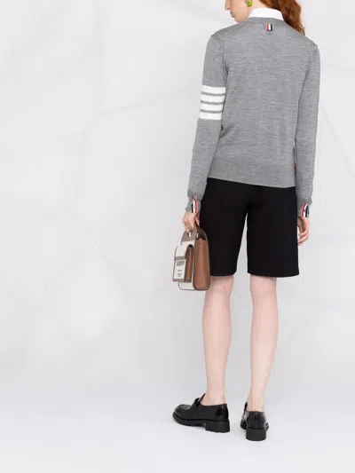Thom Browne Wool Cardigan In Black