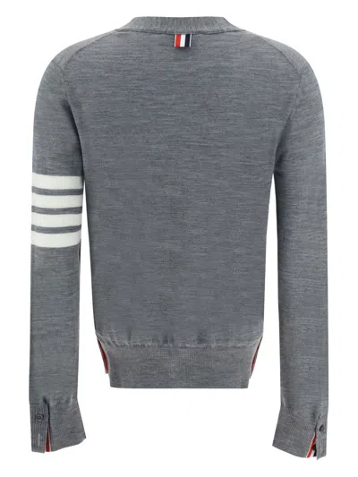 Thom Browne Wool Cardigan In Black