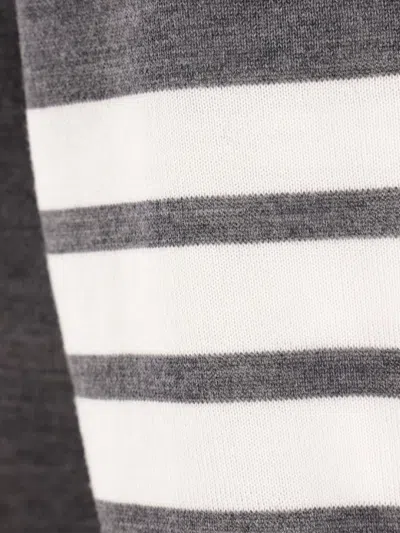 Thom Browne Short-sleeve Virgin-wool Polo Shirt In Gray