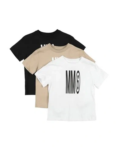 Mm6 Maison Margiela Toddler Boy T-shirt White Size 6 Cotton In Multi