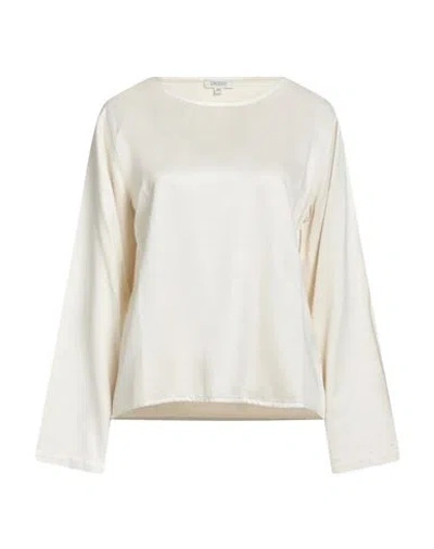 Crossley Woman Top Cream Size S Viscose, Cupro In White