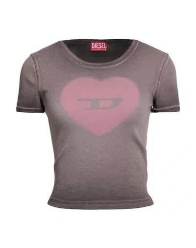Diesel T-ele T-shirt In Pink