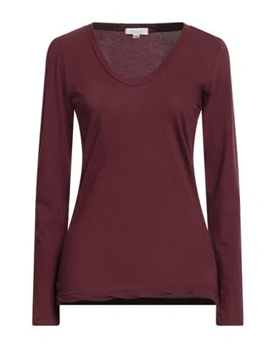 Crossley Woman T-shirt Burgundy Size S Cotton In Red