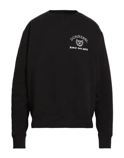 Domrebel Man Sweatshirt Black Size Xl Cotton In Black