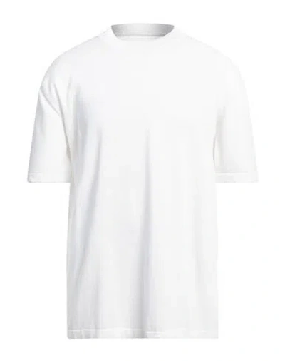 Salvatore Santoro Man Sweater Ivory Size L Cotton In White