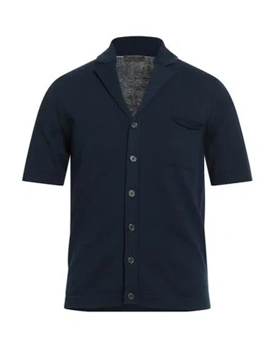 Masq Man Shirt Midnight Blue Size 38 Cotton In Blue