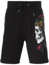 PHILIPP PLEIN 'Etu' jogging shorts,HANDWASH