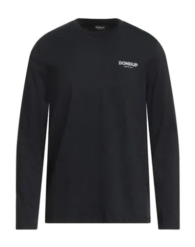 Dondup Man T-shirt Black Size L Cotton In Black