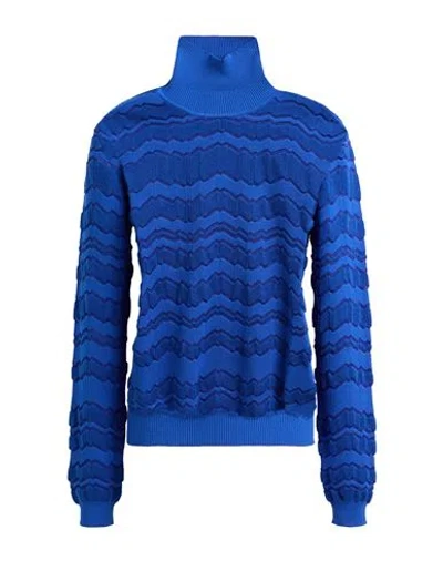 Missoni Viscose And Wool Turtleneck With Tone-on-tone Zigzag In Multi