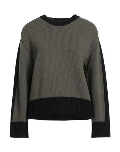 Dior Woman Sweater Military Green Size 8 Wool, Cashmere In Gray