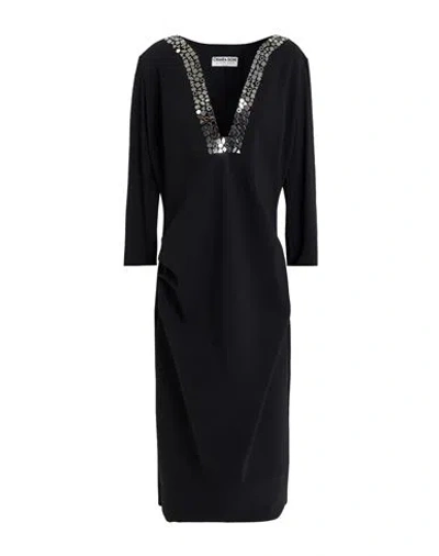 Chiara Boni La Petite Robe Woman Midi Dress Black Size 12 Polyamide, Elastane In Black