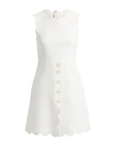 Red Valentino Woman Mini Dress White Size 0 Polyester In White