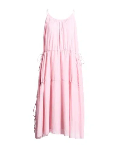 La Fabrique Woman Midi Dress Pink Size S Cotton In Pink