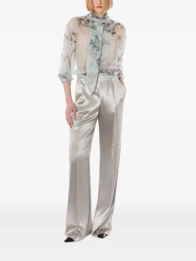 Alberta Ferretti Trousers In White