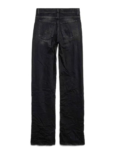 Balenciaga Wide Leg Pants In Black