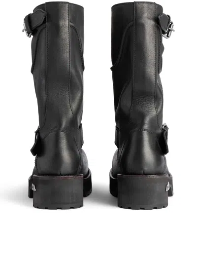 Balenciaga Woman Black Boots In Multi