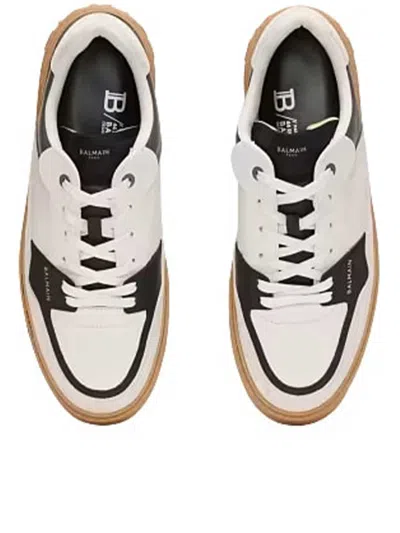 Balmain B Court Flip Low-top Sneakers In Animal Print