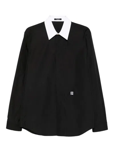 Balmain Ls Shirt In Black