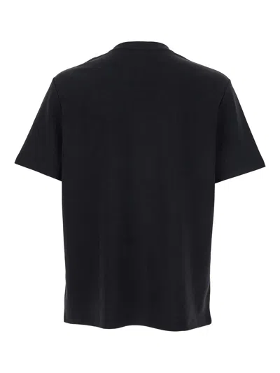 Balmain Logo Embroidered Crewneck T-shirt In Black