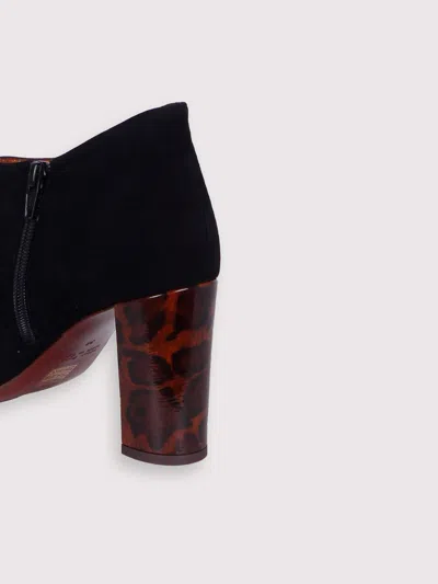 Chie Mihara 75mm Etika Tortoise Heel Boots In Black