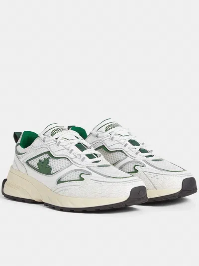 Dsquared2 Textured Mesh Sneakers Rubber Sole Pull Tab In Multi