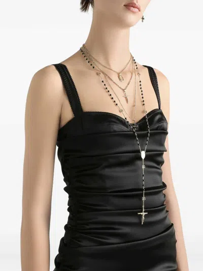 Dolce & Gabbana Vestido Midi - Negro In Black