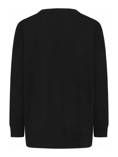 Dolce & Gabbana V-neck Cardigan With Front Pockets And Ribbed Cuffs In Black