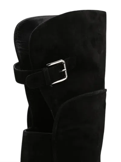 Dolce & Gabbana Over-the-knee Boots Featuring Buckle Detail In Black