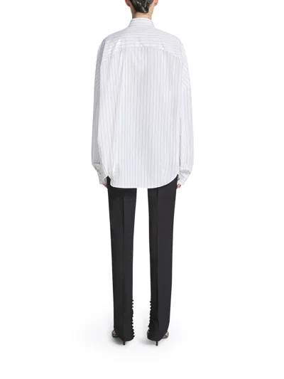 Dries Van Noten Women Oversized Striped Shirt In White