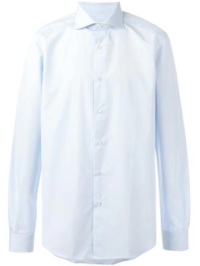 Shop Fashion Clinic Classic Buttoned Shirt In Blue