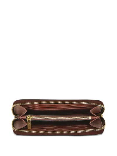 Etro Paisley Pattern Wallet And Cardholder Collection In Brown