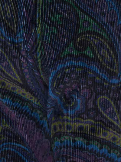 Etro Trouser In Blue