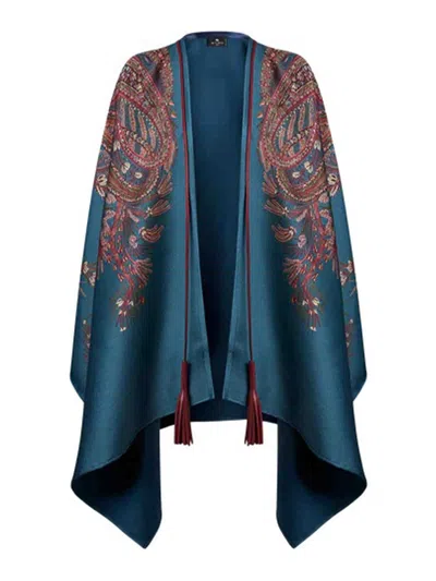 Etro Capes And Ponchos In Blue
